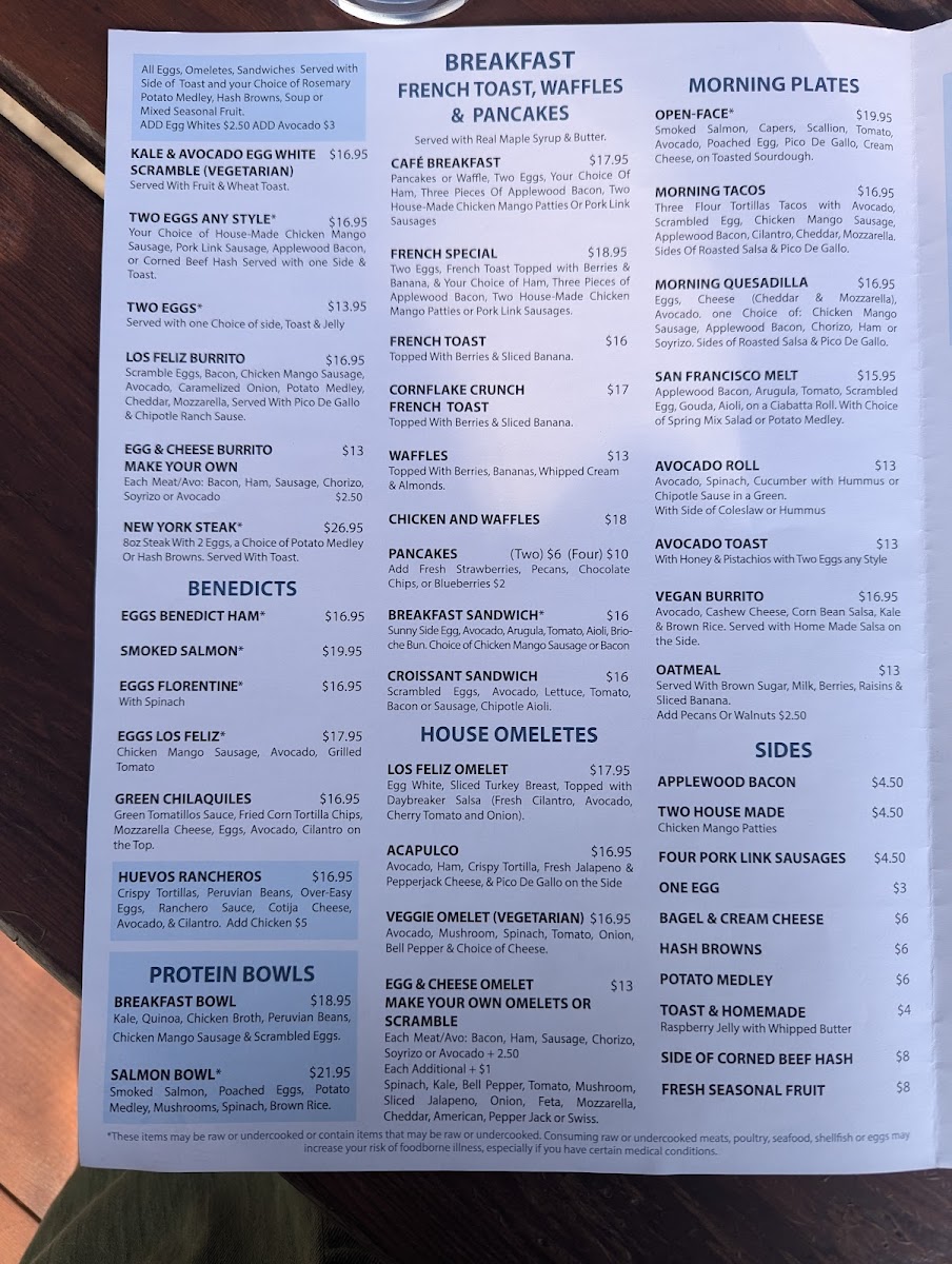 Menu Los Feliz Cafe-1